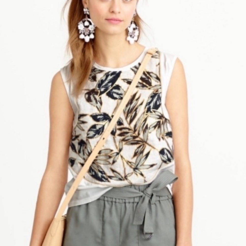 J Crew linen top